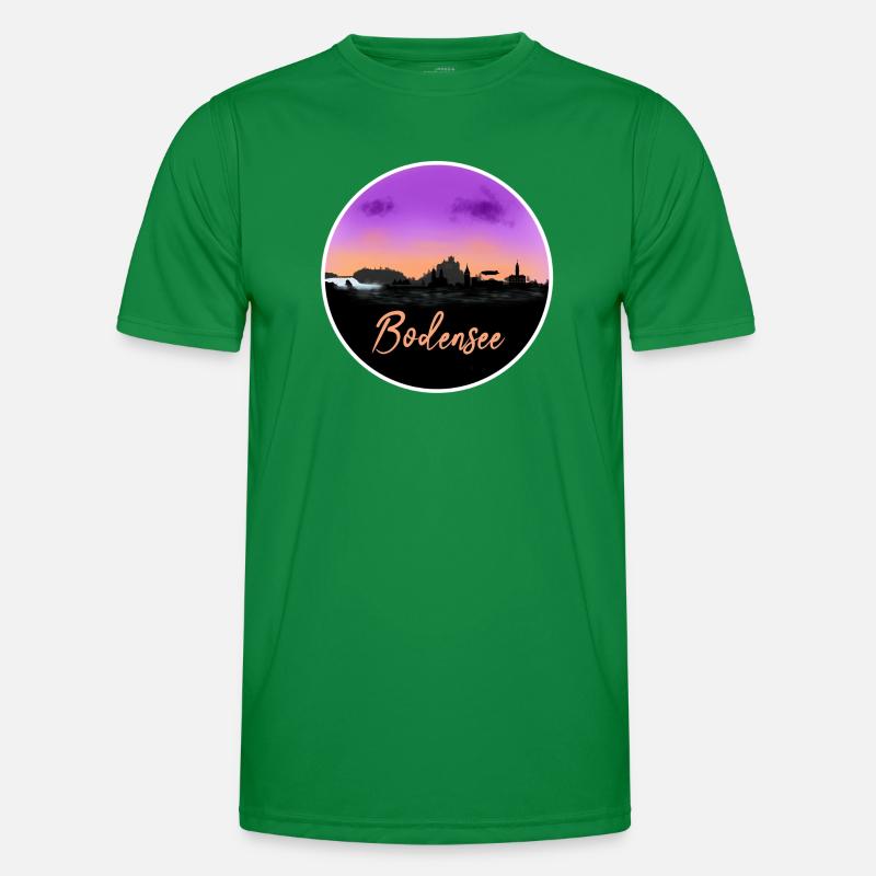 Bodensee Fineline Skyline Männer Funktions-T-Shirt