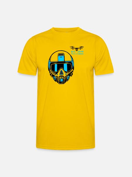 Drohnenpilot 2 - Männer Funktions-T-Shirt - Eigelb