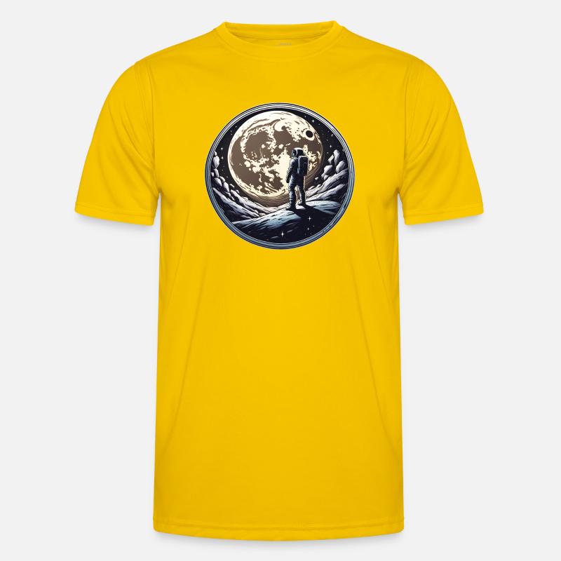 Moon man - Men's Functional T-Shirt - egg yellow