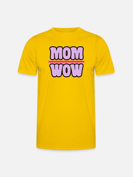 mom - Men's Functional T-Shirt - egg yellow