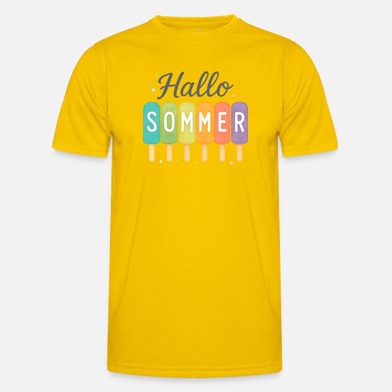 Hallo Sommer - Eiszeit beginnt Männer Funktions-T-Shirt
