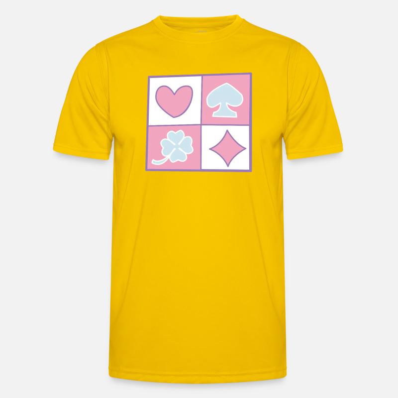Checkerboard by helfspawn - Men's Functional T-Shirt - egg yellow