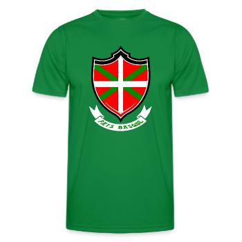Basque Country - Men's Functional T-Shirt - kelly green - Front - AI Model Male 178 dark (178cm)