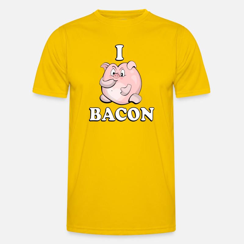 Bacon Pig - Men's Functional T-Shirt - egg yellow