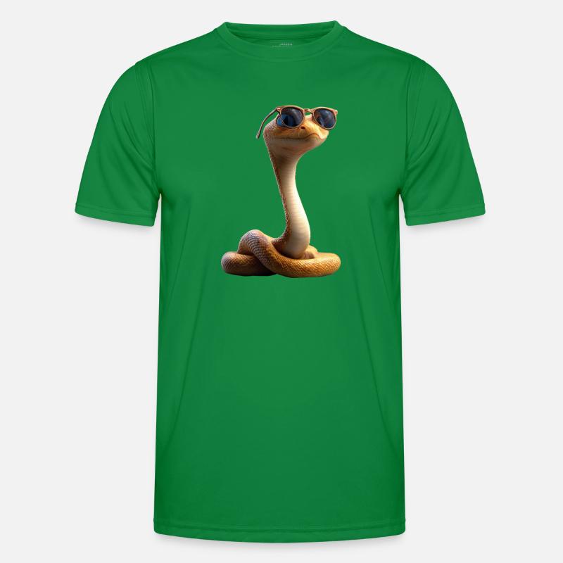 serpent, python, cobra, serpent à sonnettes, serpents T-shirt sport Homme