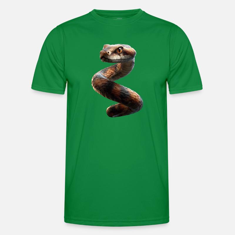 serpent, python, cobra, serpent à sonnettes, serpents T-shirt sport Homme