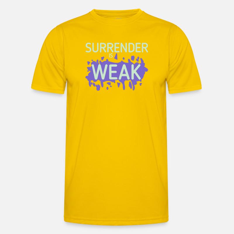Devotion is weak splash - Men's Functional T-Shirt - egg yellow