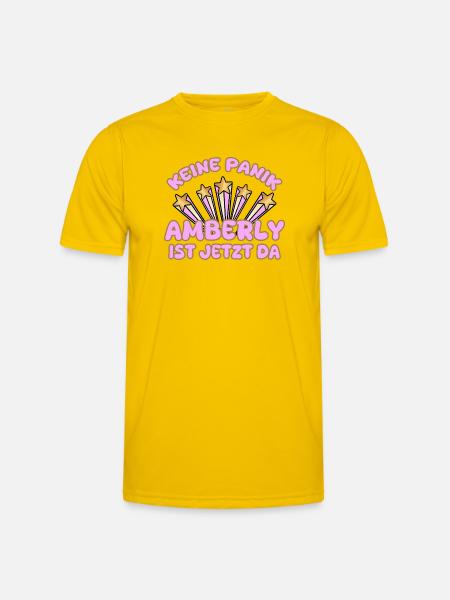 Amberly as a woman's name - Men's Functional T-Shirt - egg yellow