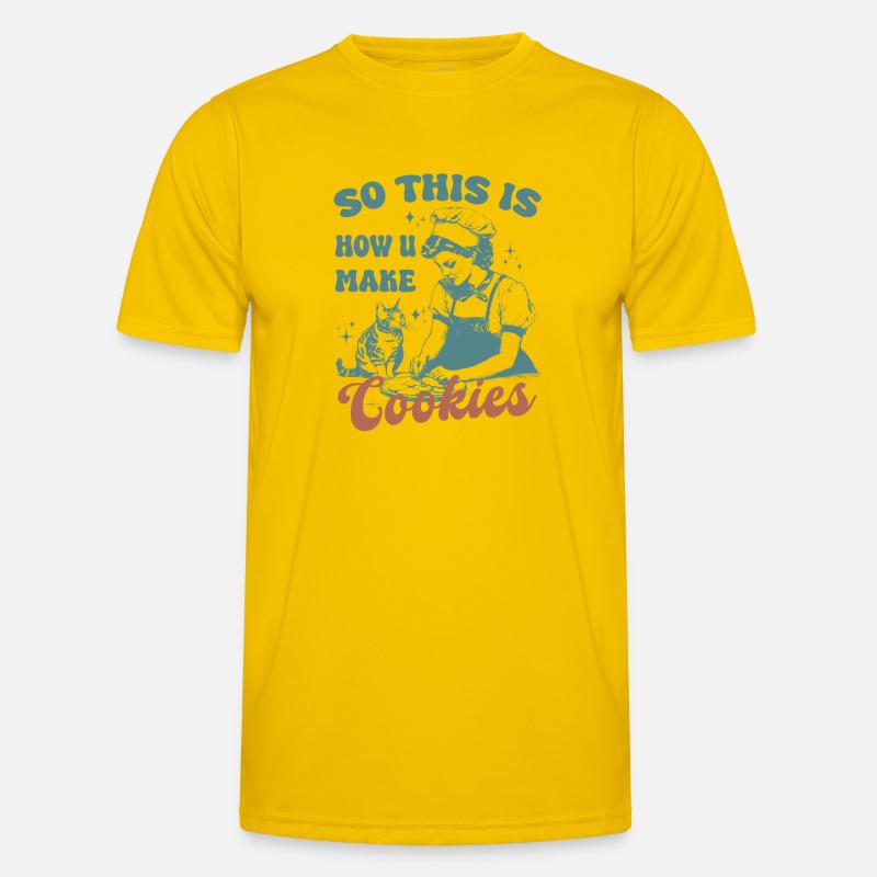 C’est donc comme ça que vous faites des biscuits chat mignon T-shirt sport Homme
