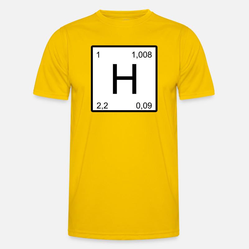 Conception du symbole de l’hydrogène T-shirt sport Homme