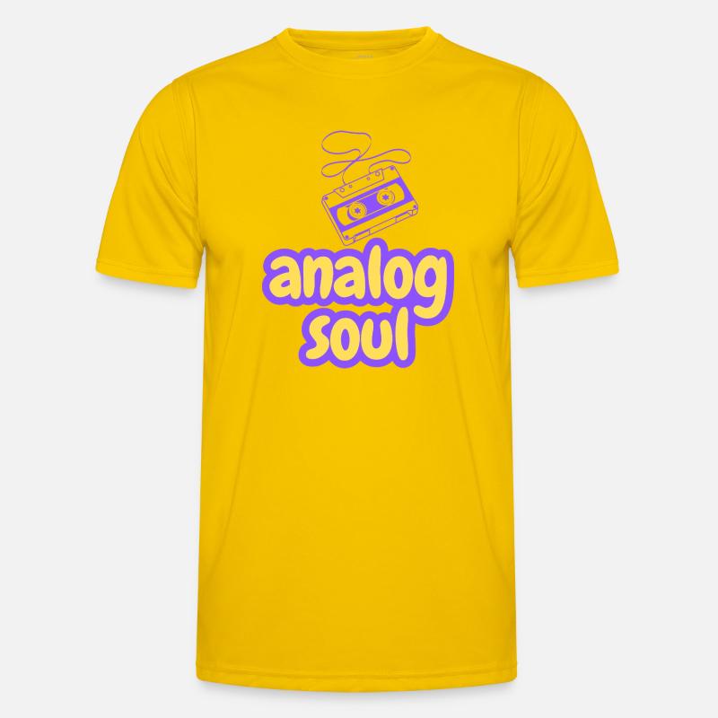 Cassetta Anima Analogica Retrò Maglietta sportiva per uomo