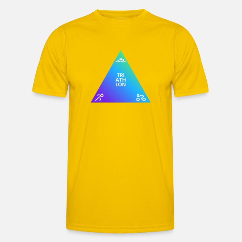 Triathlon Triangle Gradient Logo Men's Functional T-Shirt