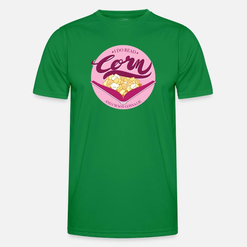 Corn mit rosa Hintergrund Männer Funktions-T-Shirt