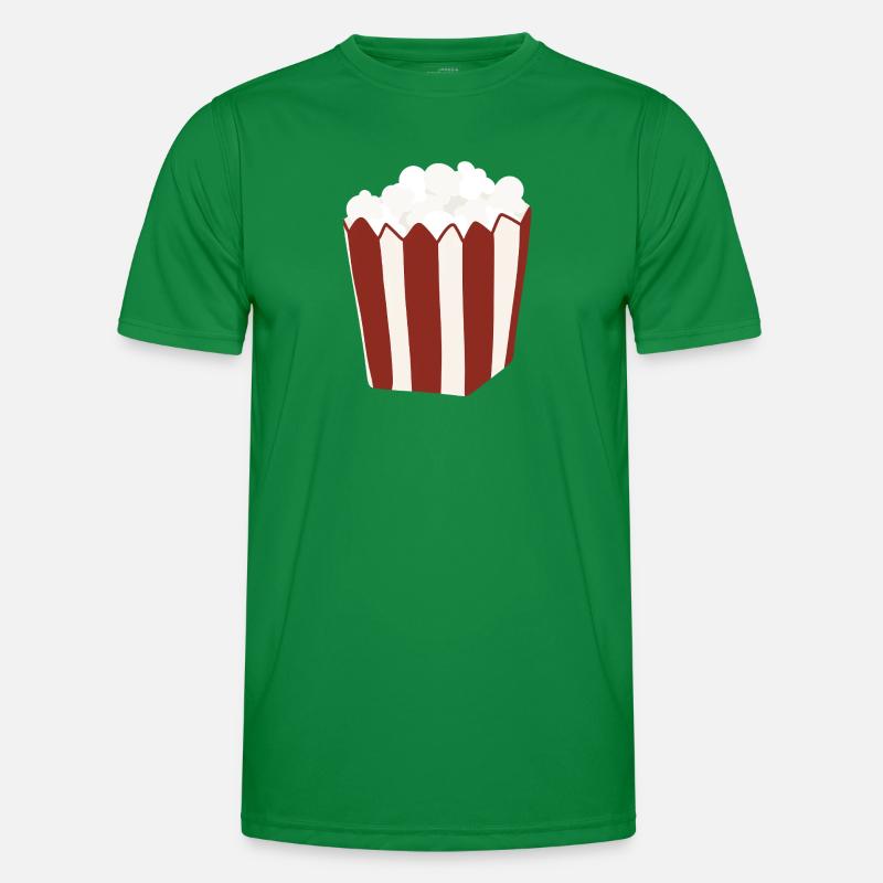 Popcorn Eimer Retro Illustration Männer Funktions-T-Shirt