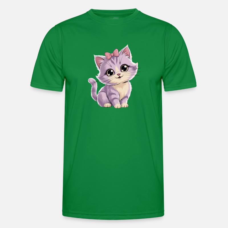 Kitten with bow - customizable Men's Functional T-Shirt