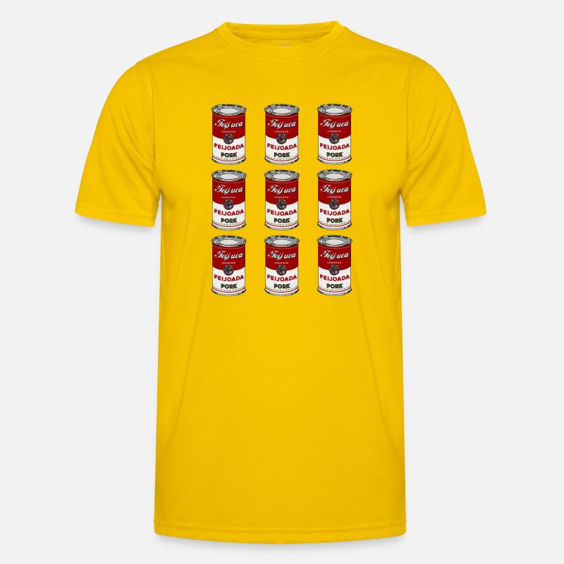 Feijoada Pork Can Pattern - Men's Functional T-Shirt - egg yellow
