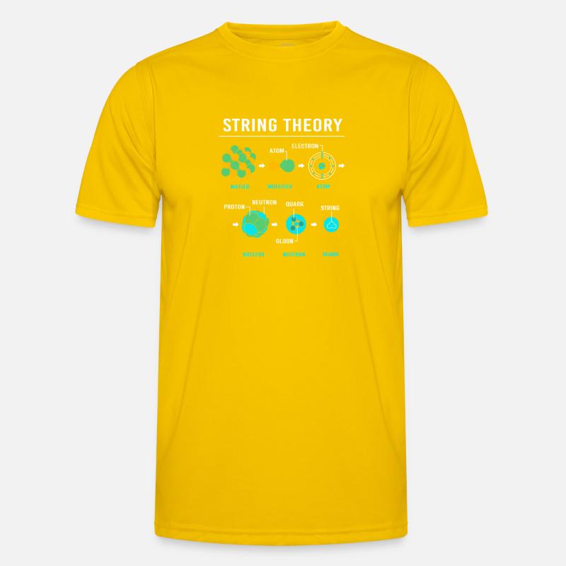Quantenphysik Quanten Physik Quantensprung - Männer Funktions-T-Shirt - Eigelb