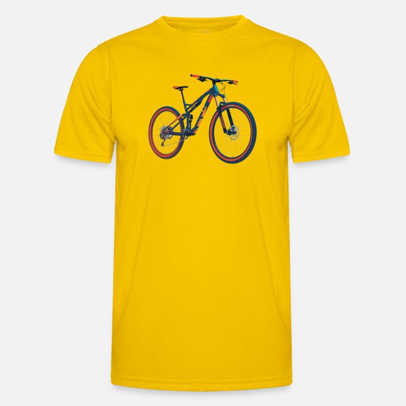 MTB Fully - Männer Funktions-T-Shirt - Eigelb