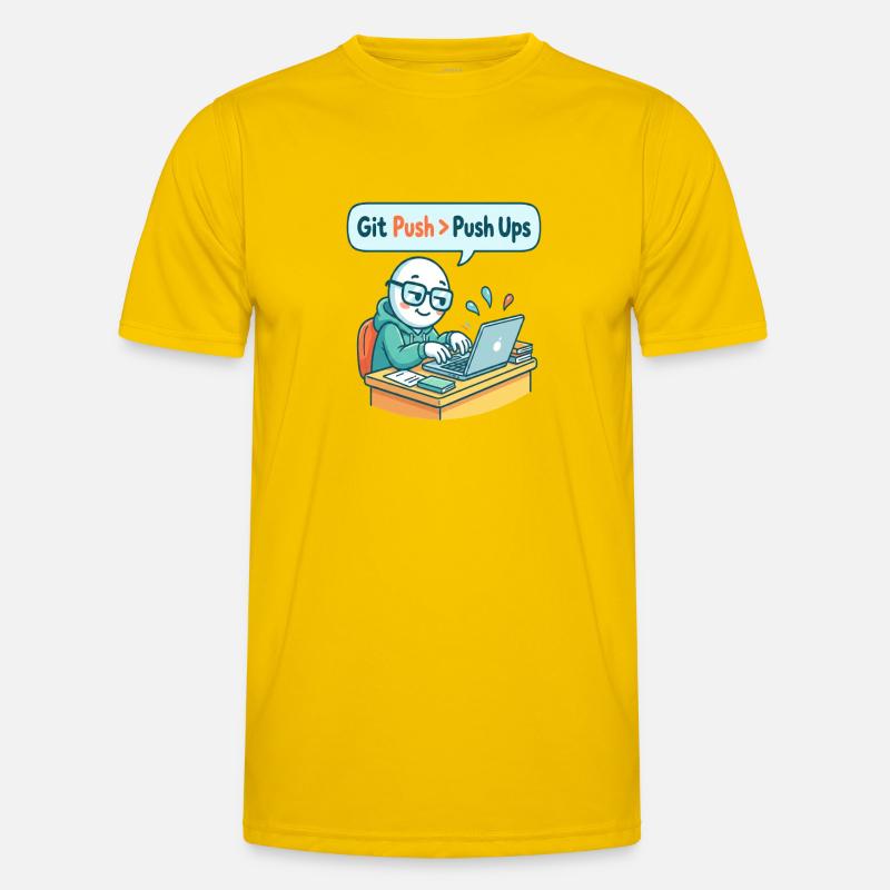 Git Push > Push Ups Men's Functional T-Shirt