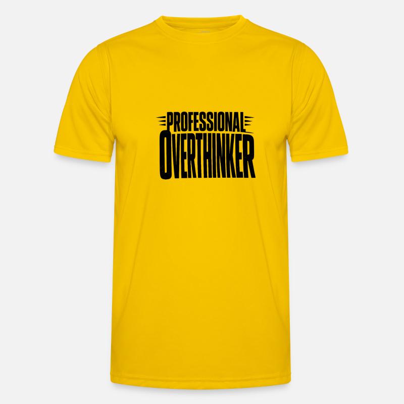 professional Overthinker Bold Men's Functional T-Shirt