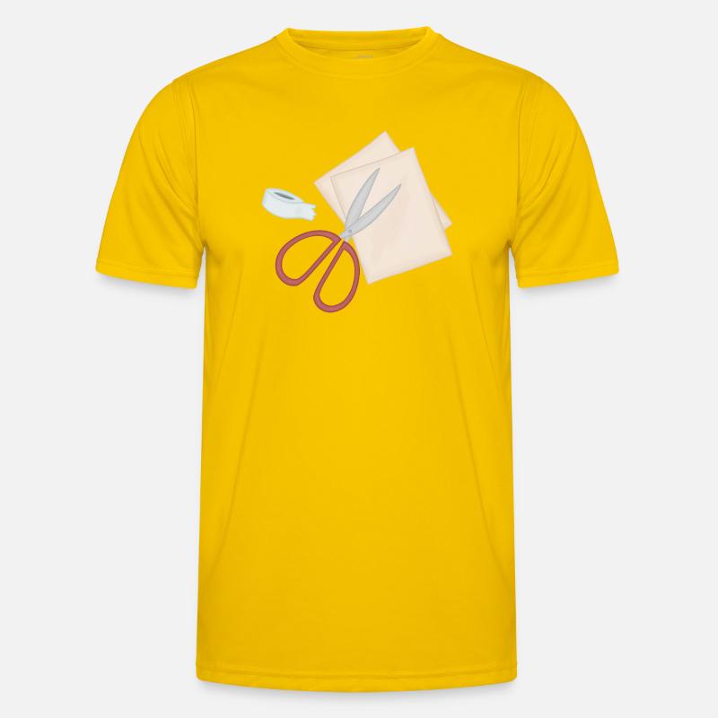 Studio de papier motif de ciseaux créatifs T-shirt sport Homme