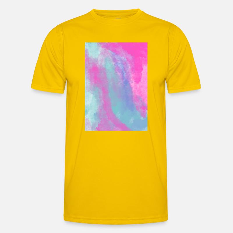 Gradient Spring customizable - Men's Functional T-Shirt - egg yellow