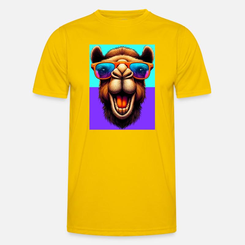 Kamel Männer Funktions-T-Shirt