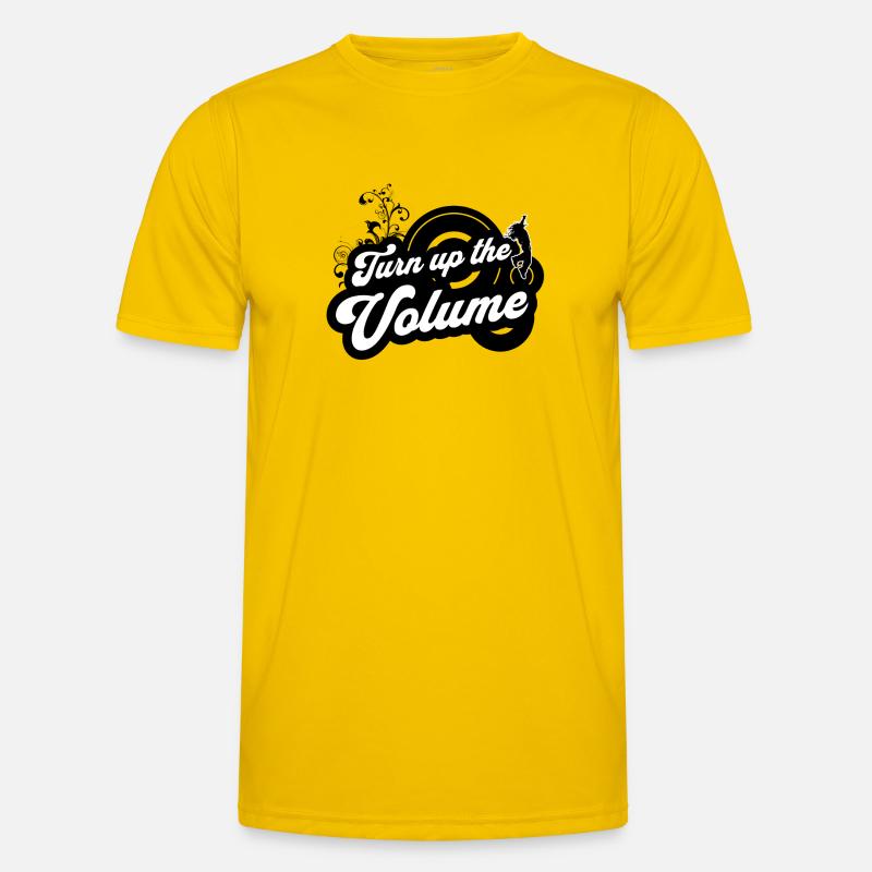 Monter le Volume — Script rétro noir T-shirt sport Homme