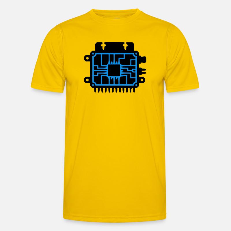 Logo informatique du PCB Microchip T-shirt sport Homme