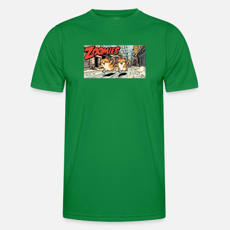 Course de chat anime T-shirt sport Homme