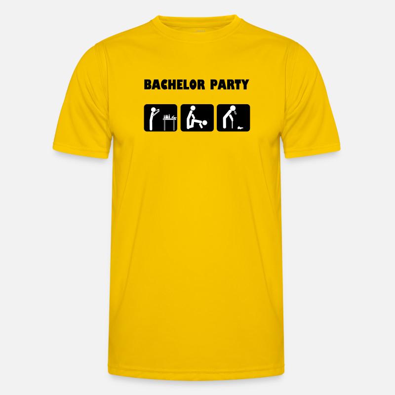 Bachelor celebration - Men's Functional T-Shirt - egg yellow