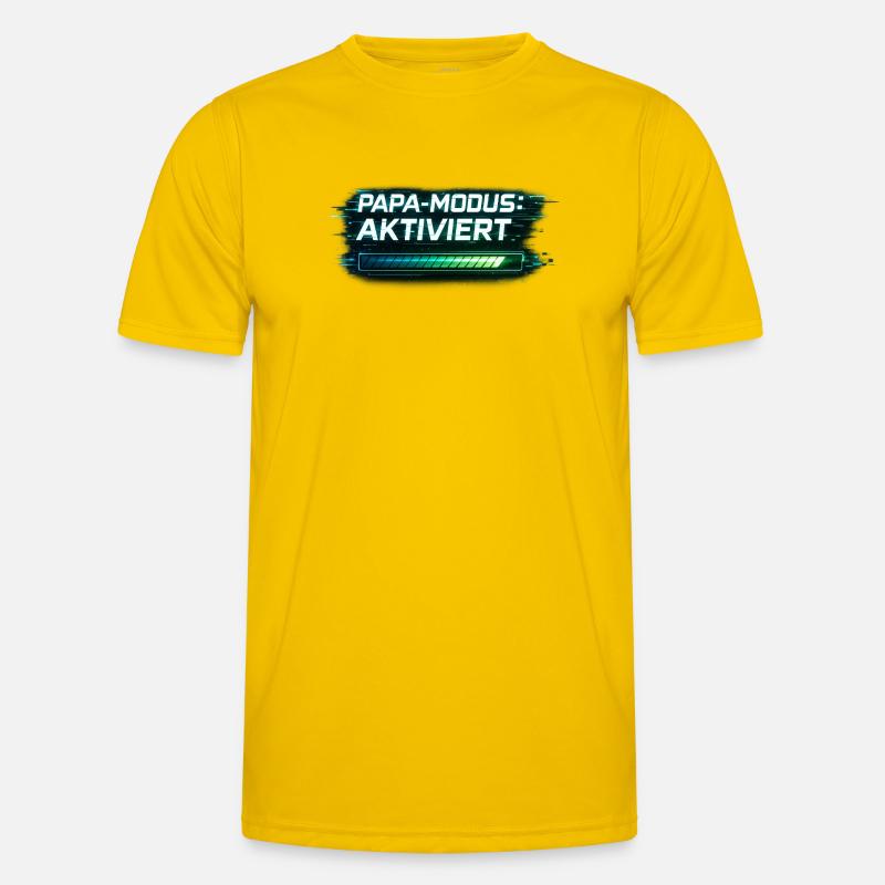 Dad Mode Enabled – Gift for Dad - Men's Functional T-Shirt - egg yellow