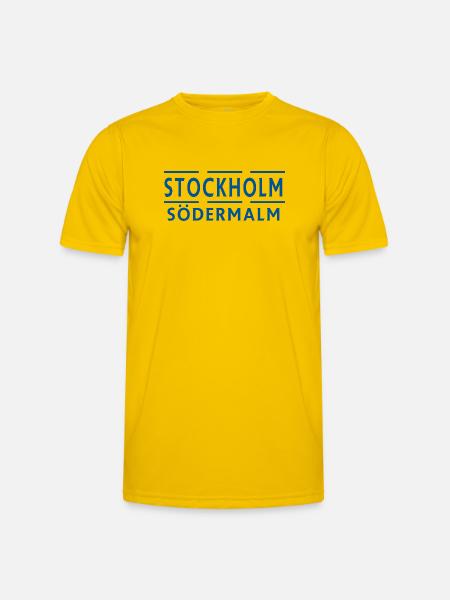 Stockholm Södermalm - Men's Functional T-Shirt - egg yellow