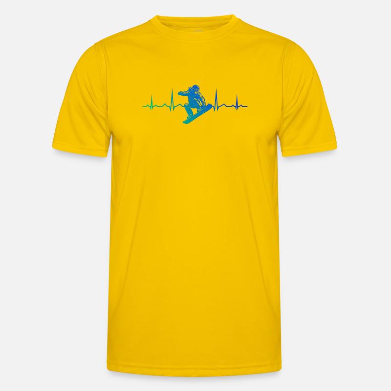 Conception compacte de snowboard pour snowboard T-shirt sport Homme