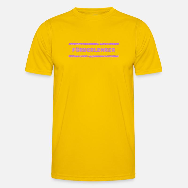 Gift for support teacher - Men's Functional T-Shirt - egg yellow
