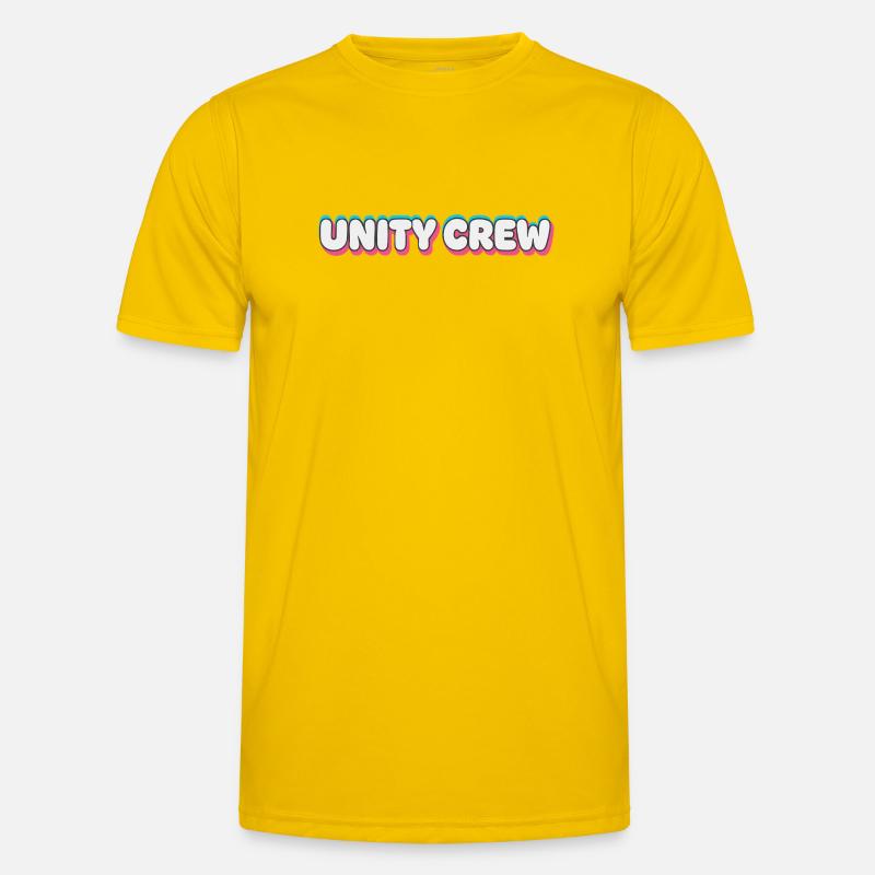 Unity Crew Graffiti-Farbblase Männer Funktions-T-Shirt