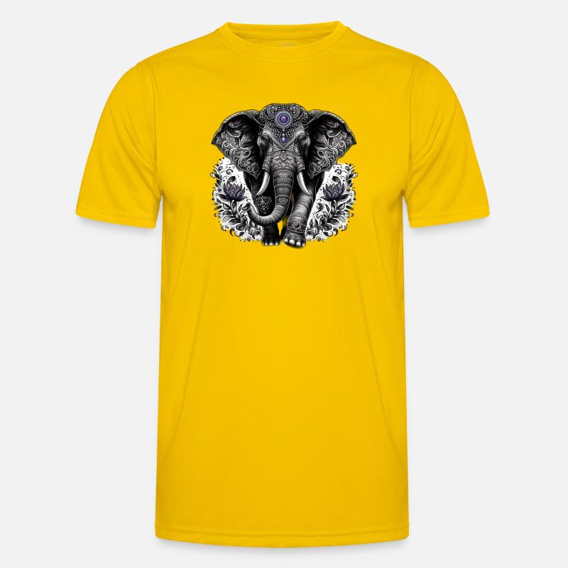 Éléphant avec coiffe T-shirt sport Homme