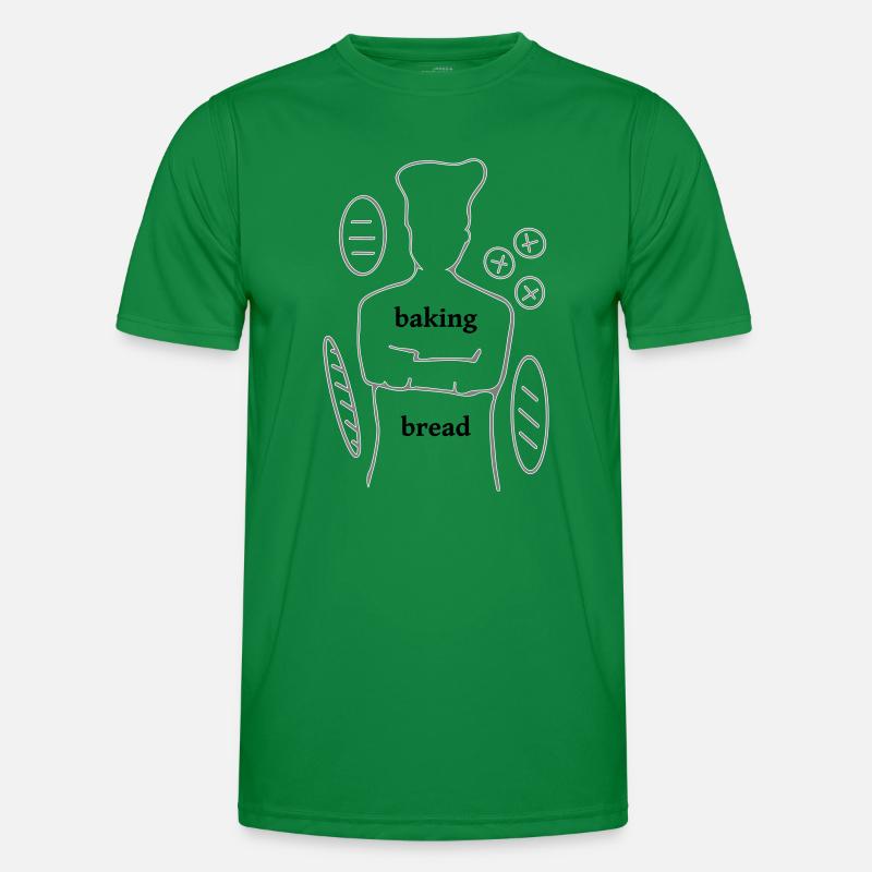 Baking Bread Männer Funktions-T-Shirt