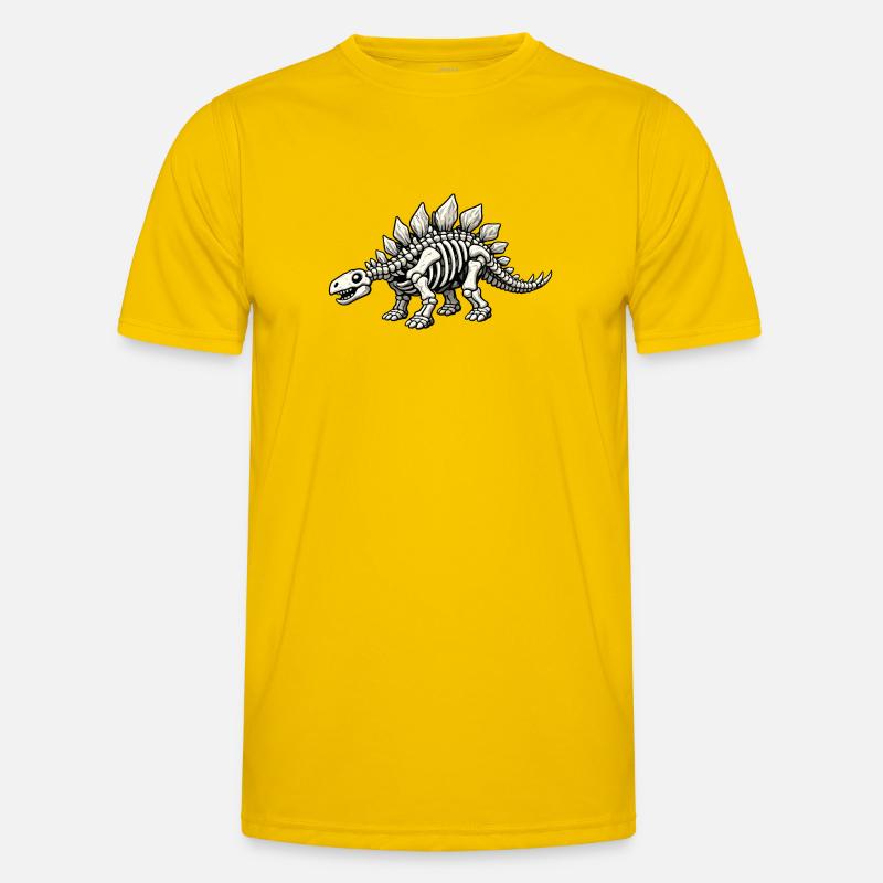 Stegosaurus Skeleton Men's Functional T-Shirt
