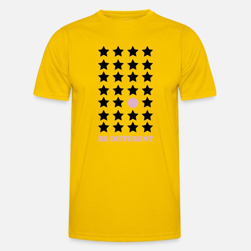 Be Different – Pastel Point Be Different - Men's Functional T-Shirt - egg yellow