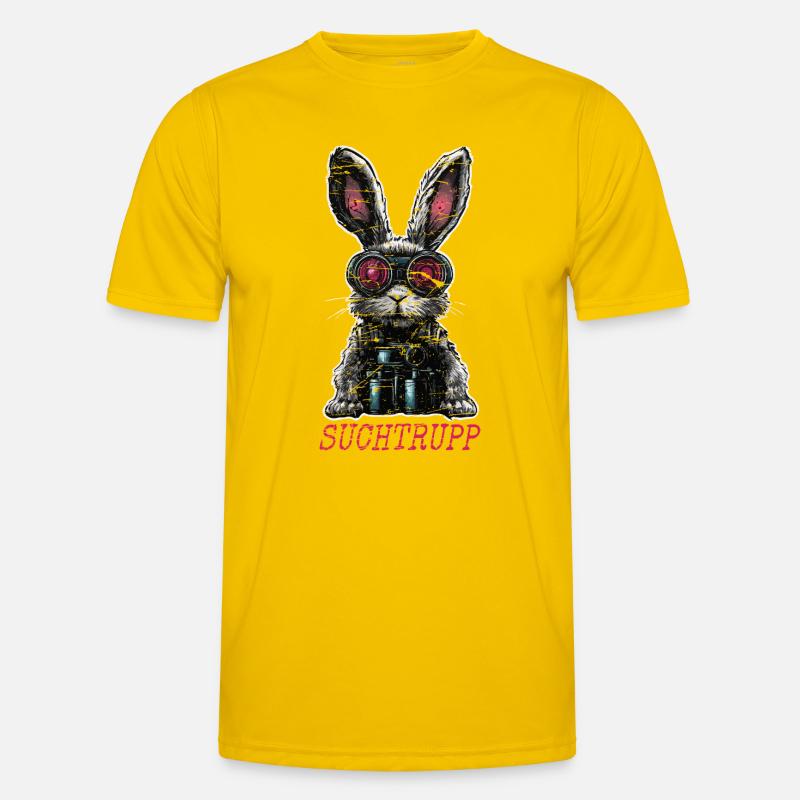 Easter Search Party Cool Easter Bunny - Men's Functional T-Shirt - egg yellow