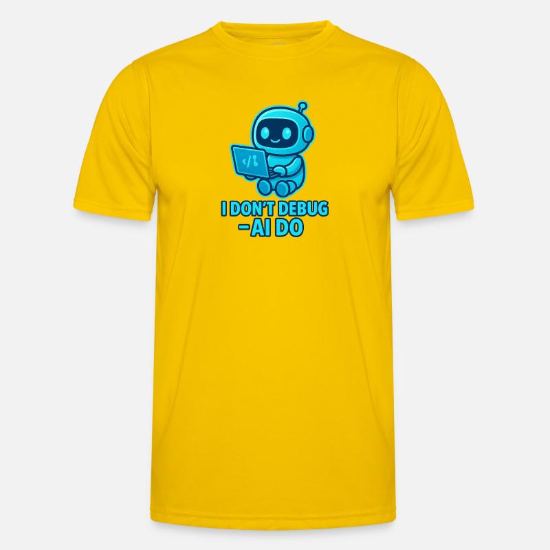 AI Debug: AI takes over debugging - Men's Functional T-Shirt - egg yellow