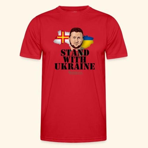 Ukraine Unterstützer Merch Insel Guernsey - Männer Funktions-T-Shirt
