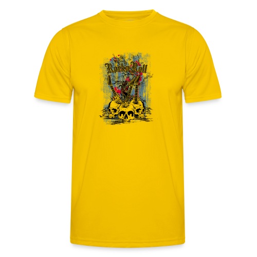 rock n roll skulls - Functioneel T-shirt voor mannen