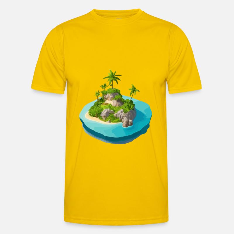 Island vectorized Men's Functional T-Shirt