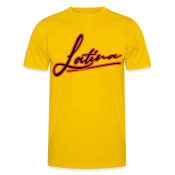 latina latin frau power sommer beach sexy - Männer Funktions-T-Shirt - Eigelb - Vorne - AI Model Male 178 dark (178cm)