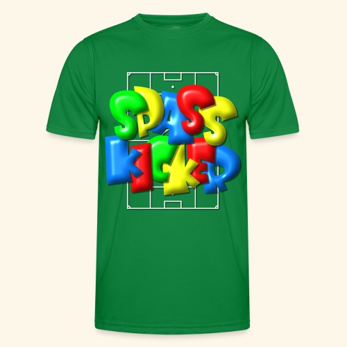 Spass Kicker im Fußballfeld - Balloon-Style - Männer Funktions-T-Shirt
