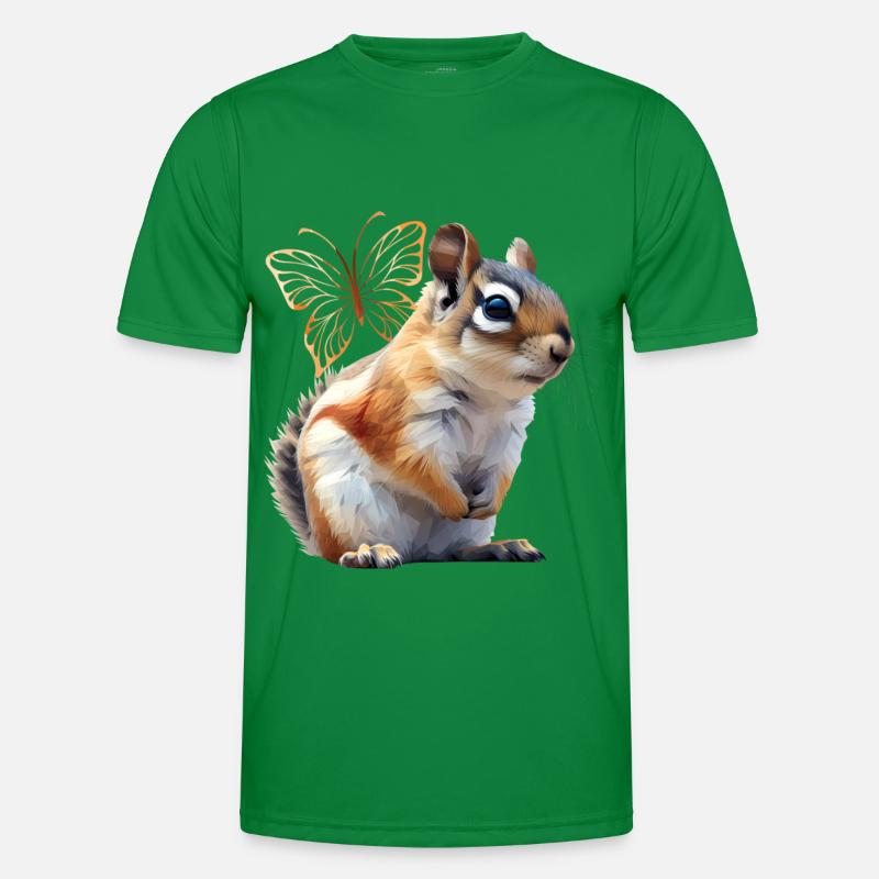 Fliegendes Eichhörnchen Männer Funktions-T-Shirt