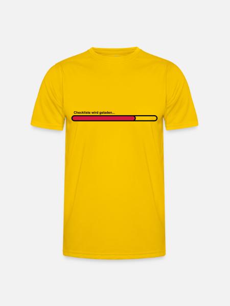 checklist - Men's Functional T-Shirt - egg yellow