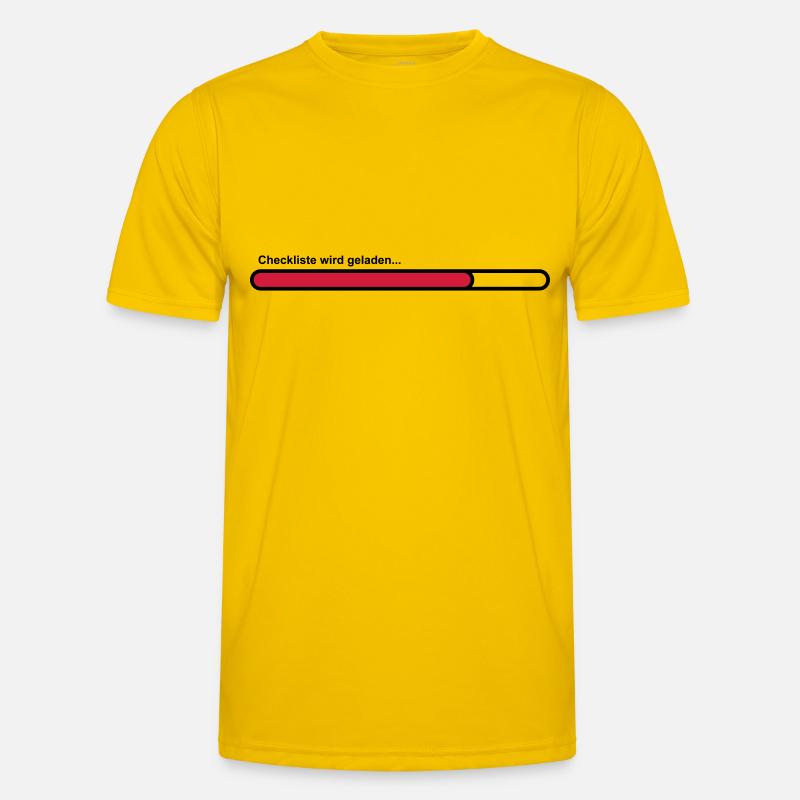 checklist - Men's Functional T-Shirt - egg yellow